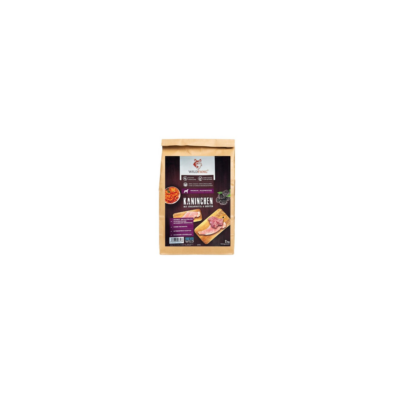 Wildfang ® Adult Trockenfutter mit Kaninchen 2 kg