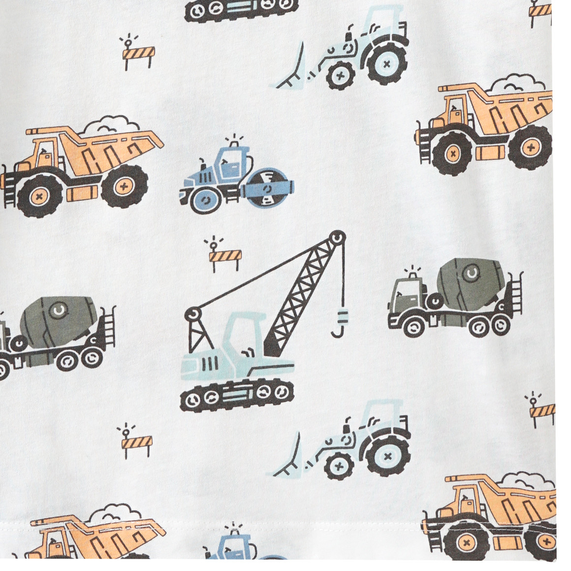 Topolino Jungen T-Shirt mit Fahrzeug-Prints weiss