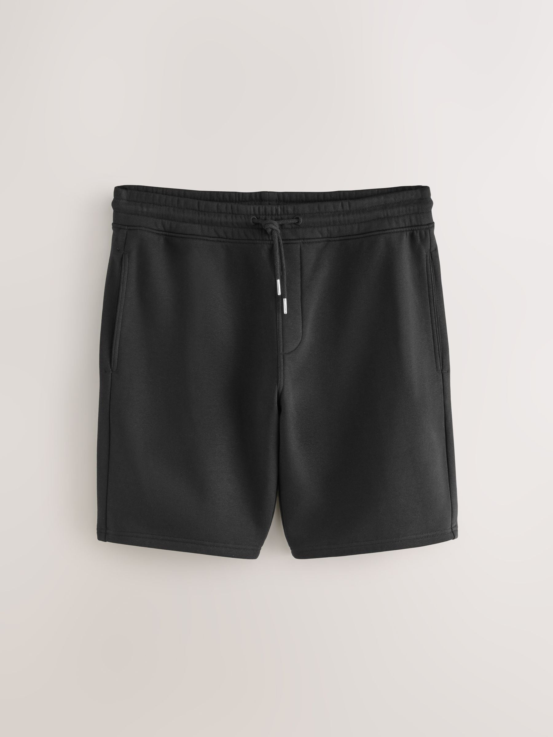 Zwart/marineblauw - Zachte jerseyshorts verpakking van 2