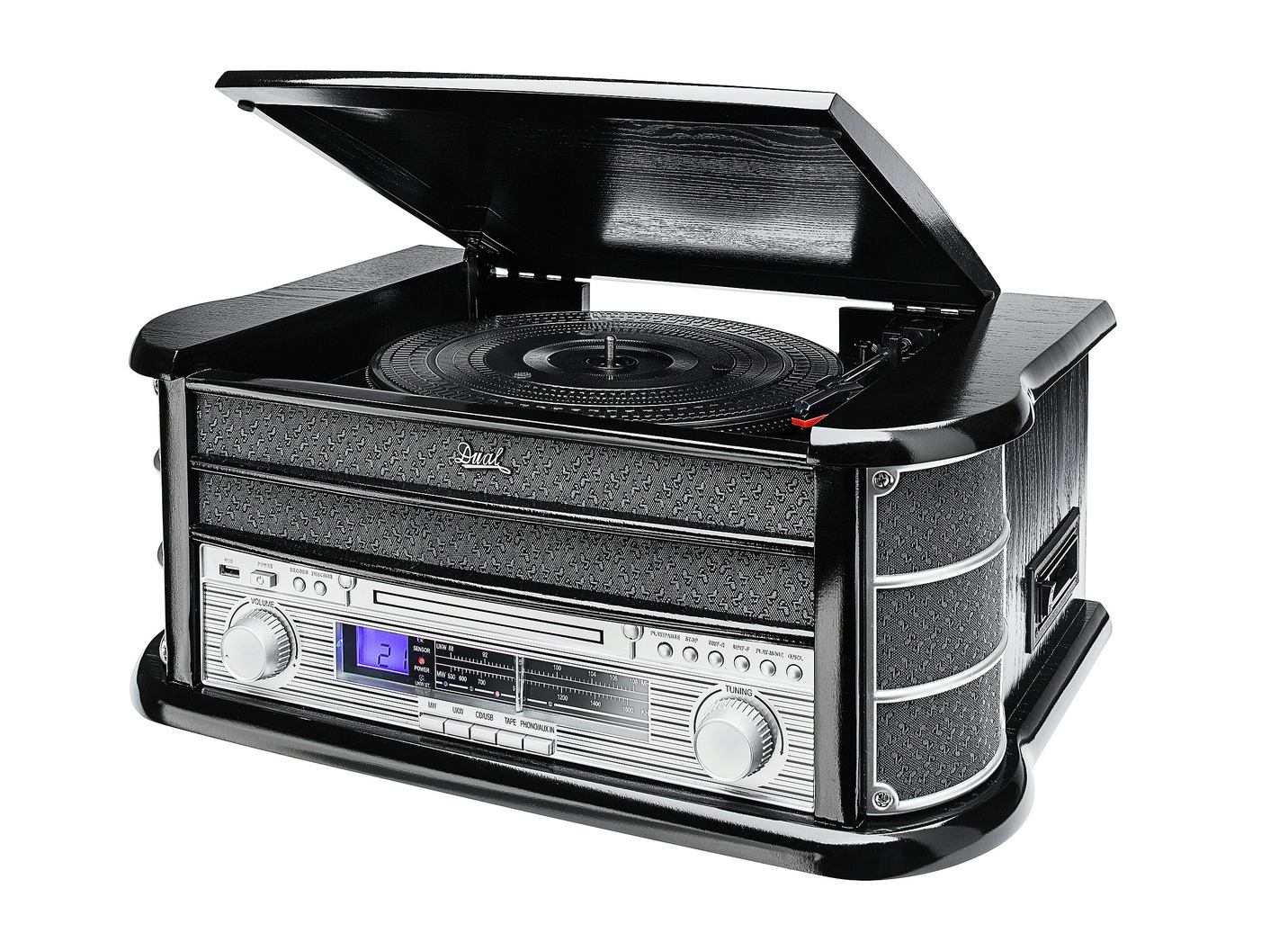 Nostalgie-Stereoanlage mit MP3-Direktaufnahmefunktion