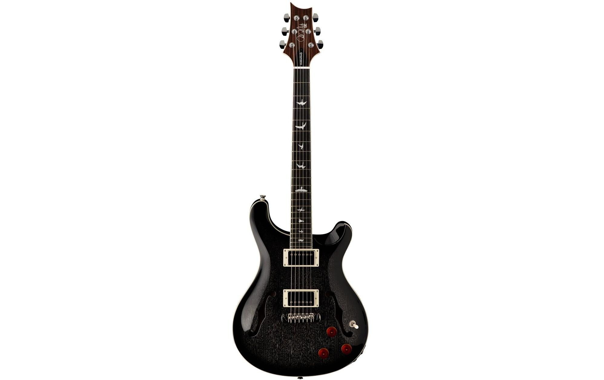 E-Gitarre SE Hollowbody Standard Piezo – Dog Hair Smokeburst<br>Hollowbody-E-Gitarre mit Humbucker-Pickups und einem Piezo-System