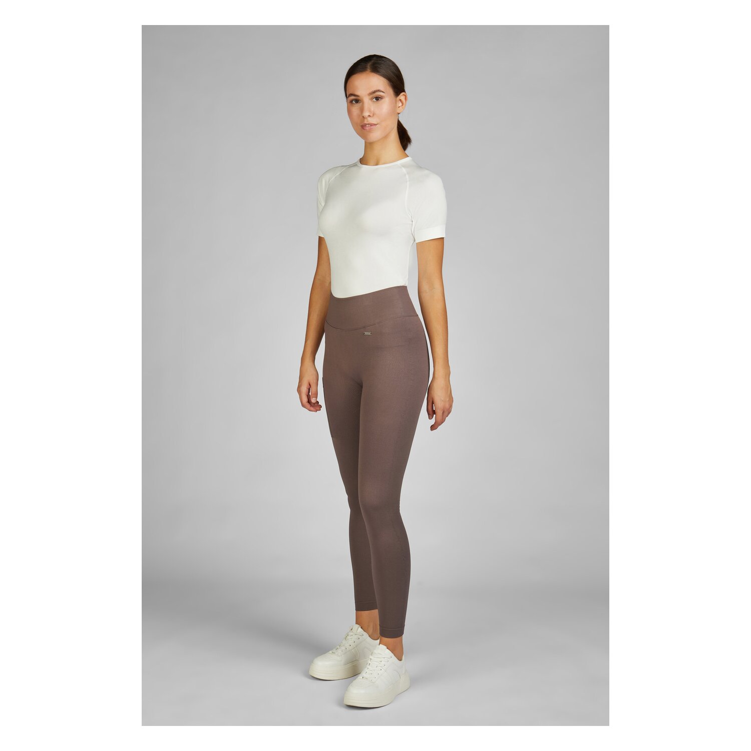 ESKADRON Classic Sports Reitleggings Riding Tight Seamless - deep taupe
