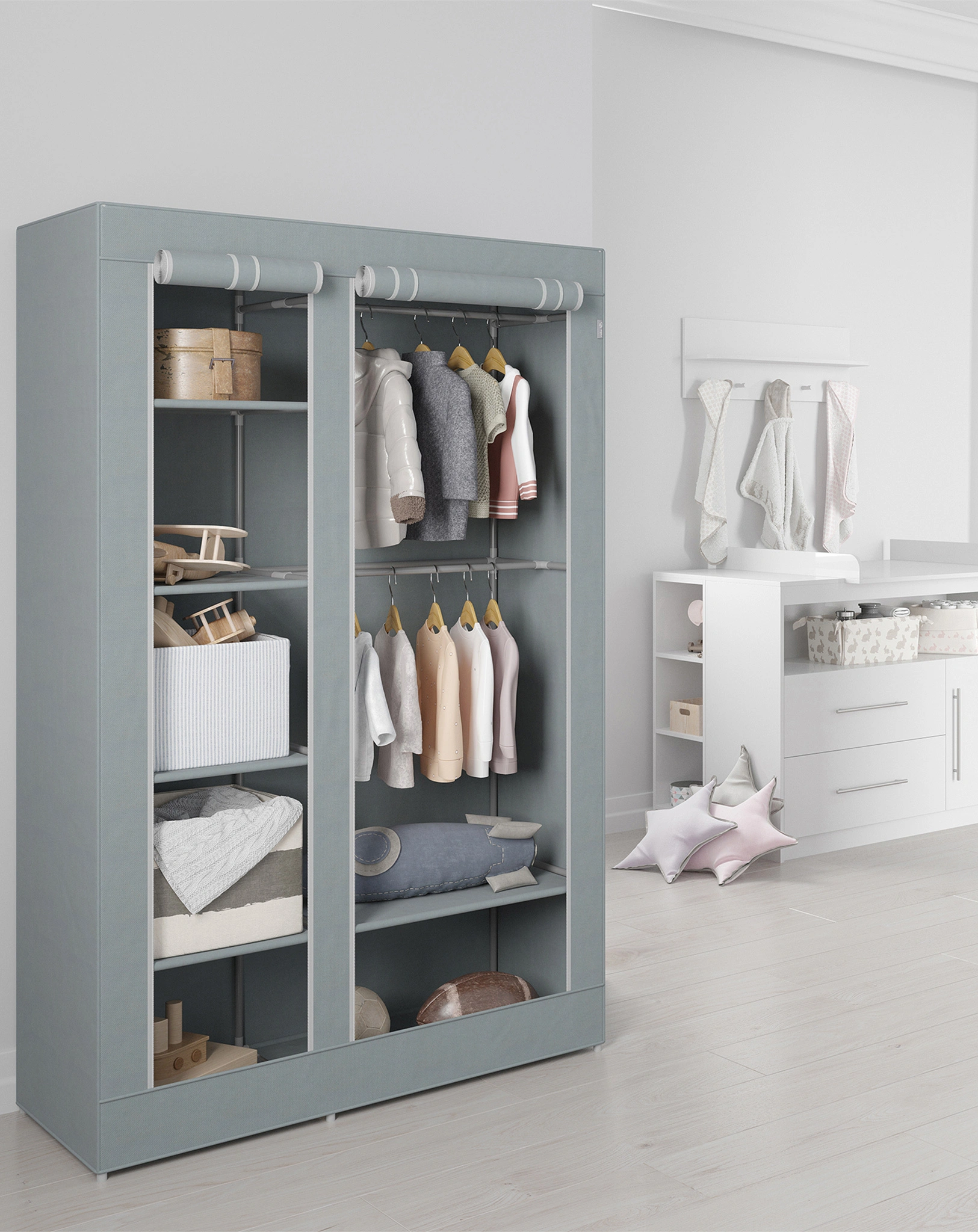 Kleiderschrank LITTLE STARS (Größe: XL)
