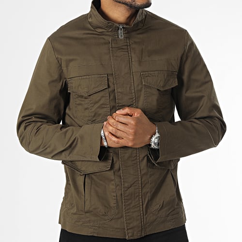 Veste Zippée Vert Kaki
