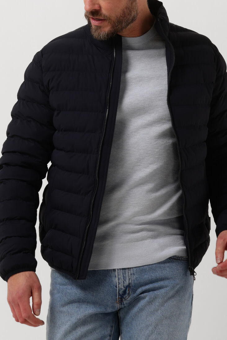 PROFUOMO donkerblauwe profuomo gewatteerde jas ppuu10001