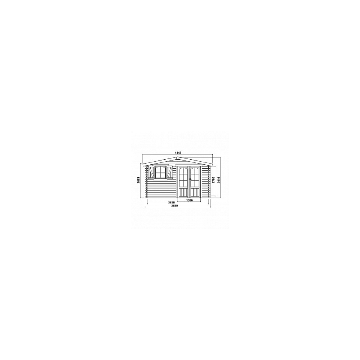 Abri de jardin maisonnette chalet de jardin chamonix 12,73m2