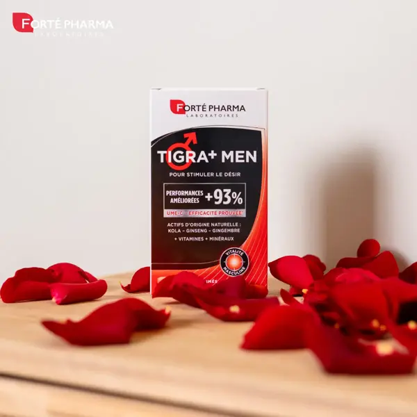 Forté Pharma Tigra+ Men Male tone UME-C Ginseng Ginger Kola 28 comprimidos