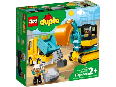 LEGO Truck & Graafmachine met rupsbanden (10931)