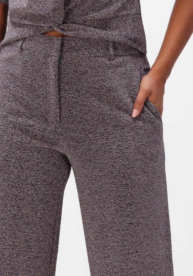 antraciet dante6 wijde broek noemia lurex pants