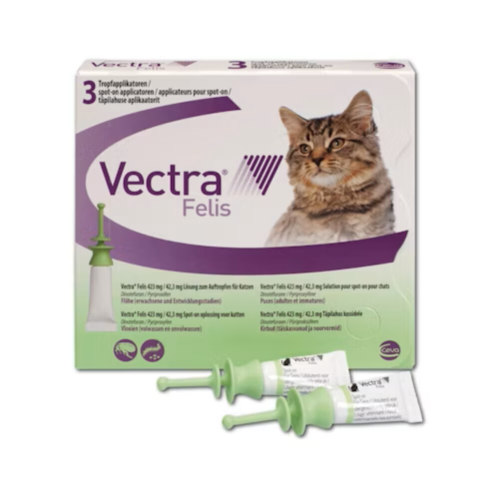 Vectra Felis Anti Vlooien 0,6-10 kg3 stuks