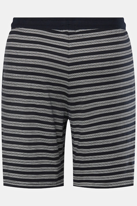 Schlafanzug, Homewear, kurzer Zweiteiler, T-Shirt, geringelte Shorts, bis 8 XL