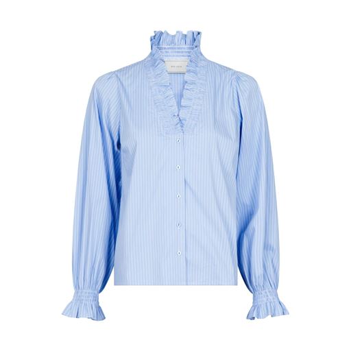 Neo Noir Brielle Stripe Skjorte, Light Blue, 40