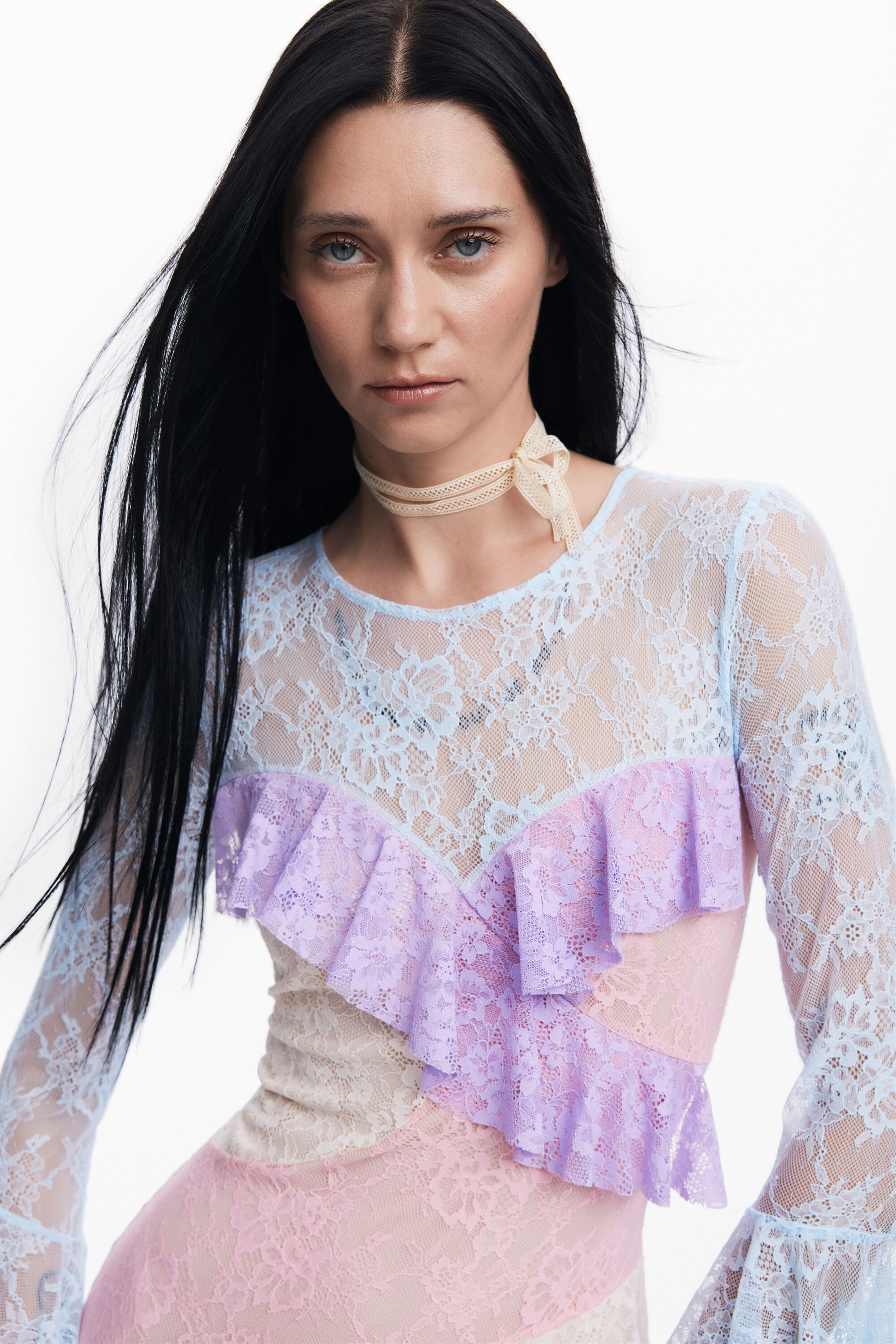 Vestido romântico de María Escoté