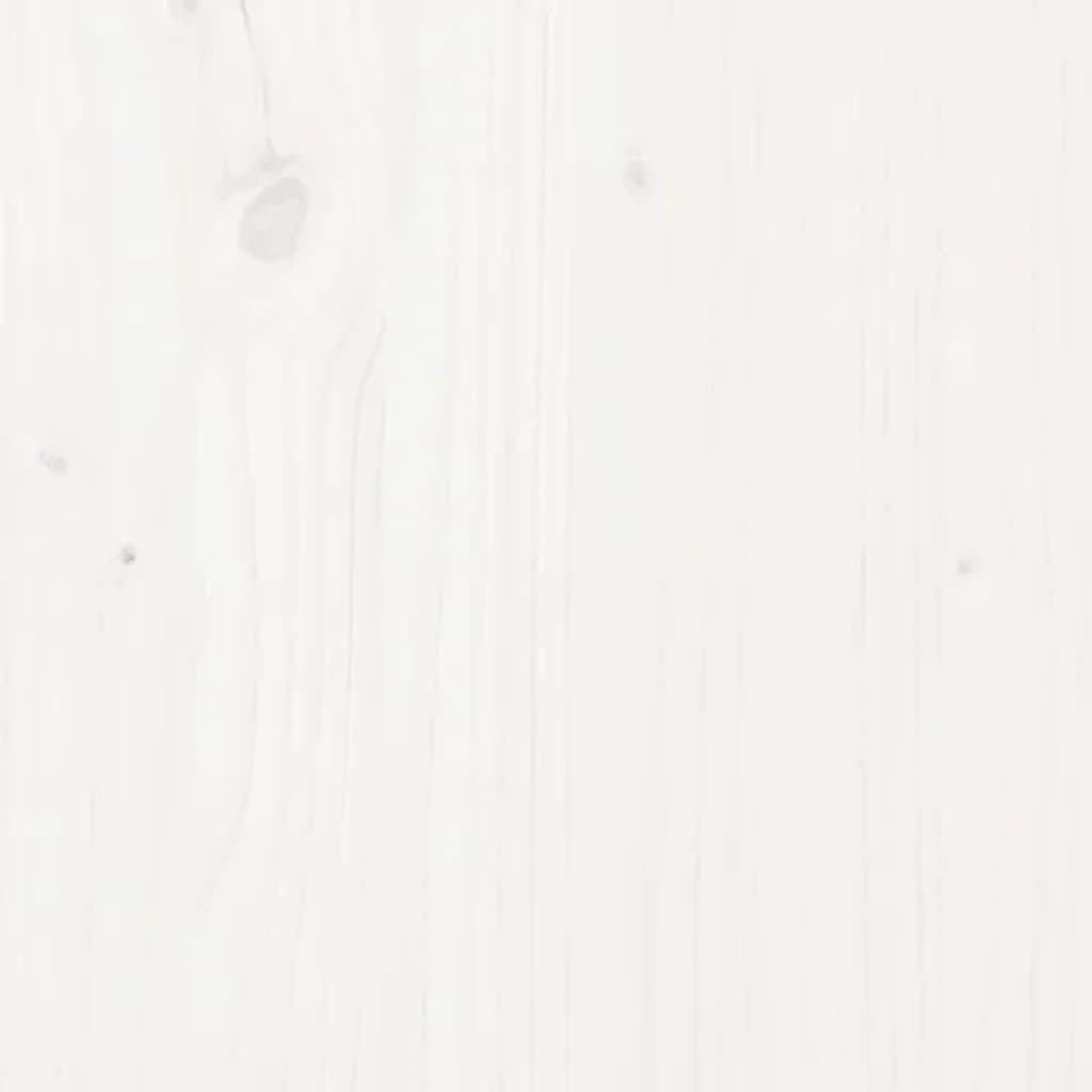 Composteur blanc 100x100x102 cm bois massif de pin