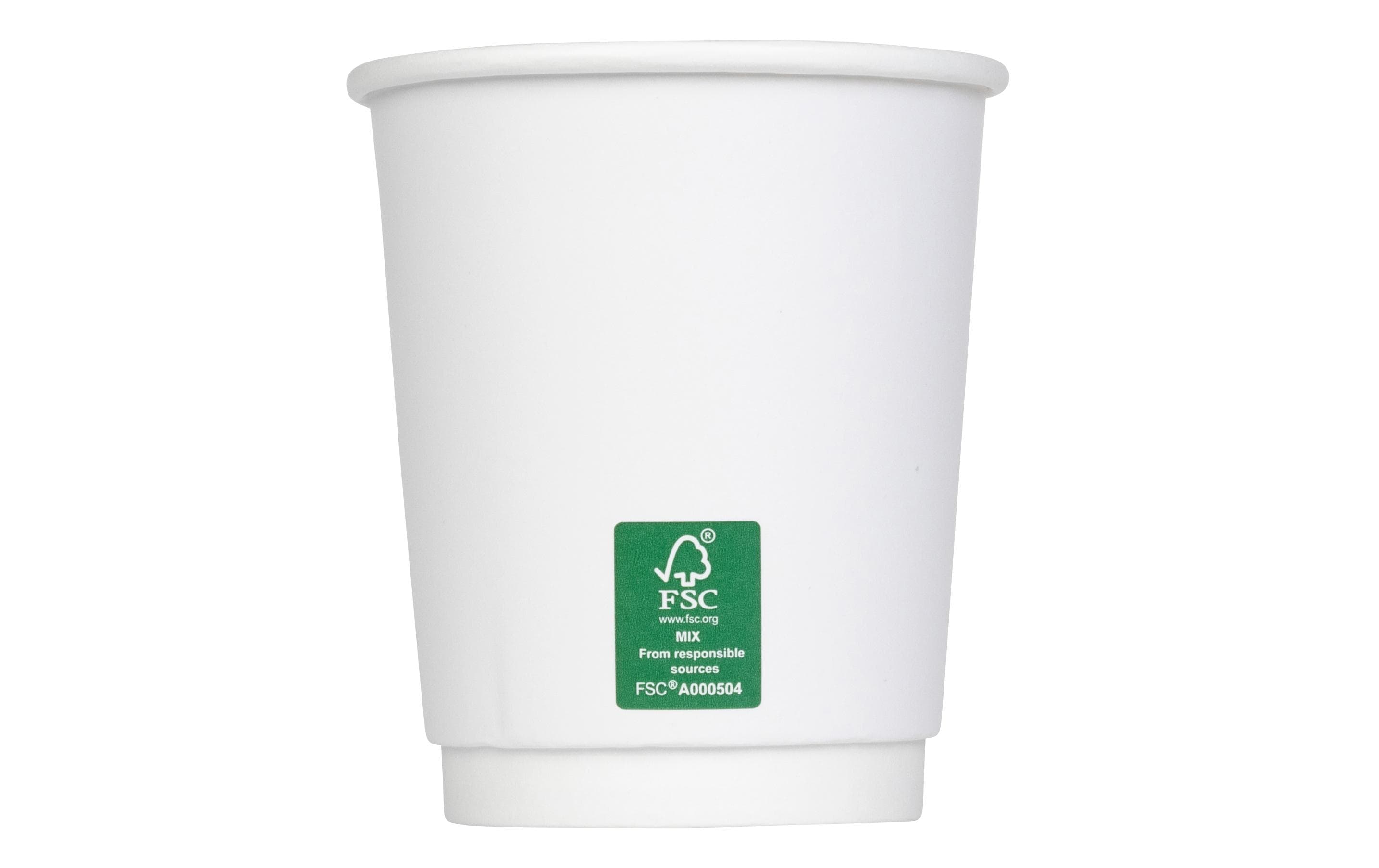 Einweg-Kaffeebecher 270 ml, 50 StückDoppelwandige Pappbecher