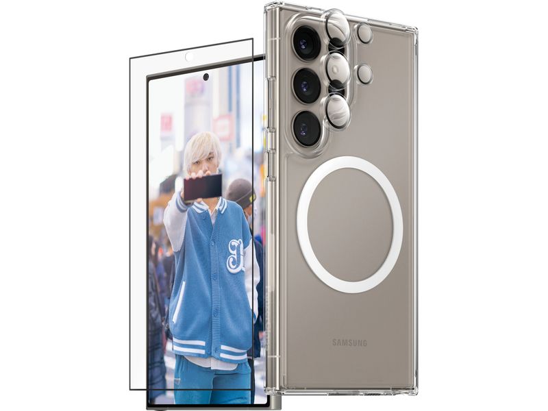 CARE Displayschutz 3-in-1 UWF Galaxy S25 Ultra 3-in-1 Set für das Samsung Galaxy S25 Ultra