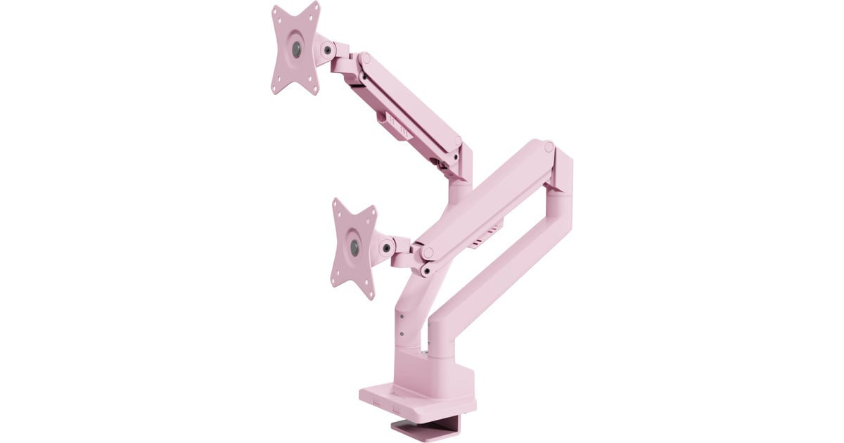 ArozziAlzare Neo Duo - Gas Spring Monitor Arm - Pink monitorarm  (Roze)