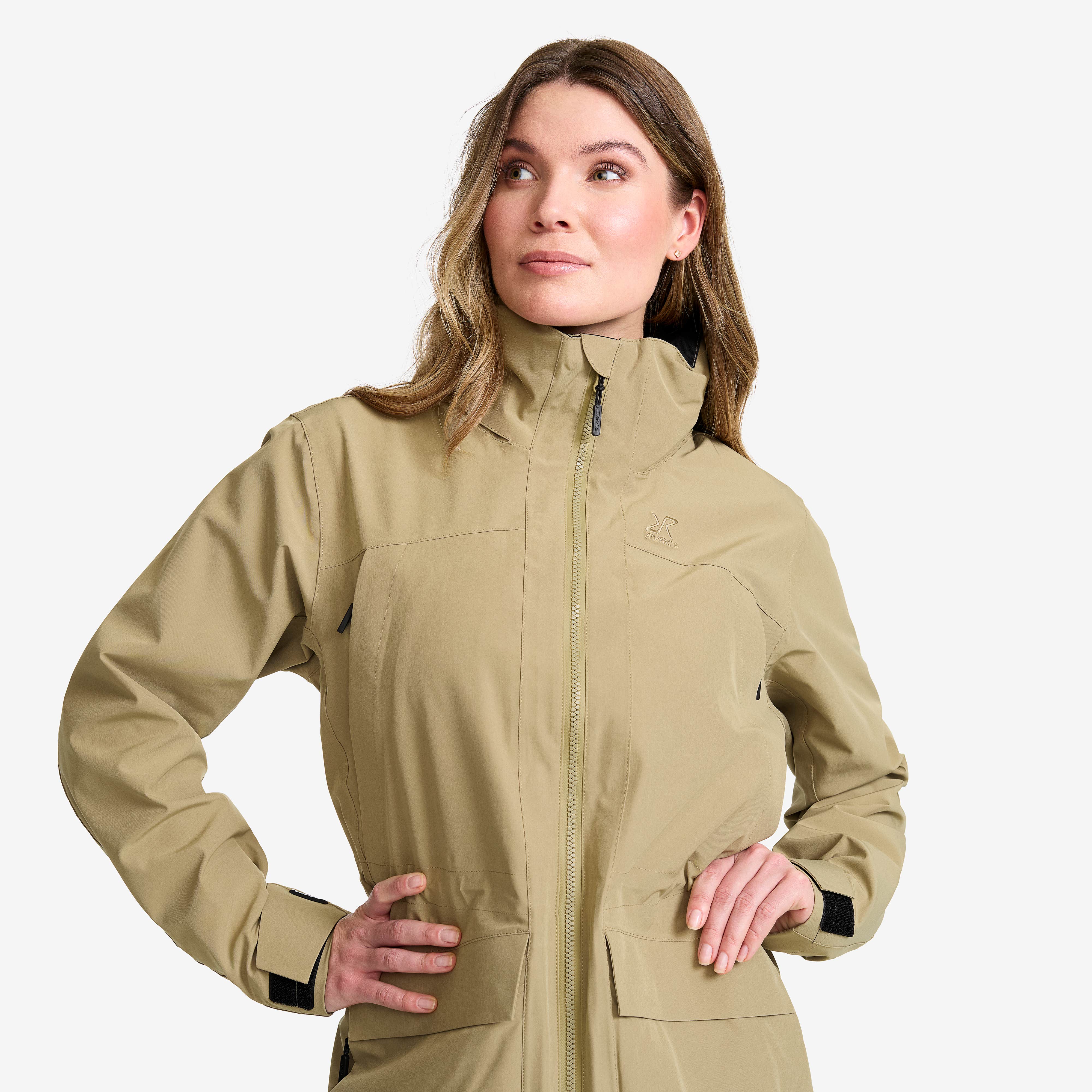 Nevis 2L Parka Dame Khaki