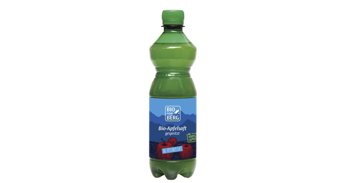BIO vom BERG Bio Apfelsaft gespritzt 0,5 Liter (Einweg)