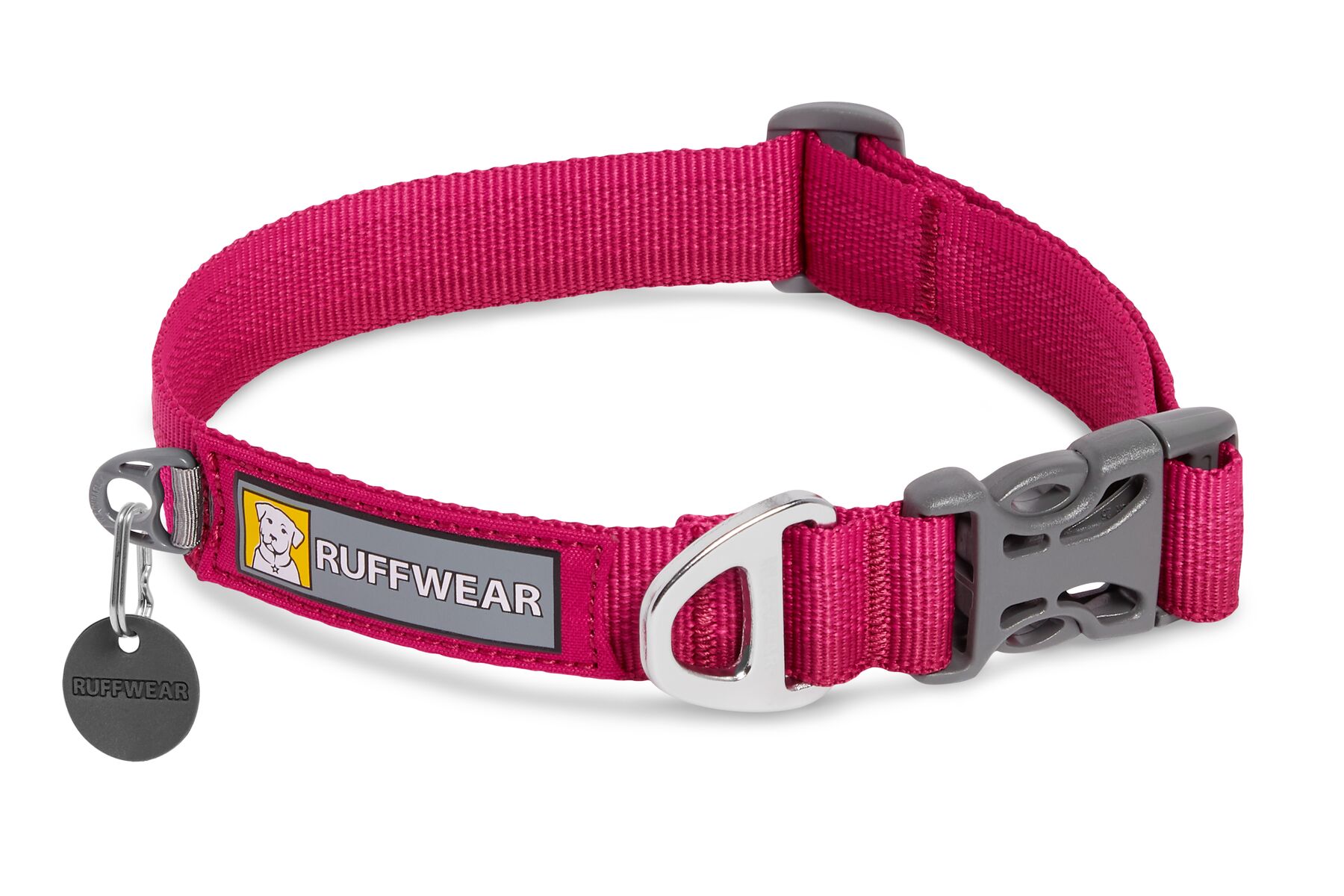 Collier léger pour tous les jours front range® avec boucle latérale facile à utiliser. Couleur: hibiscus pink (rose), taille: l
