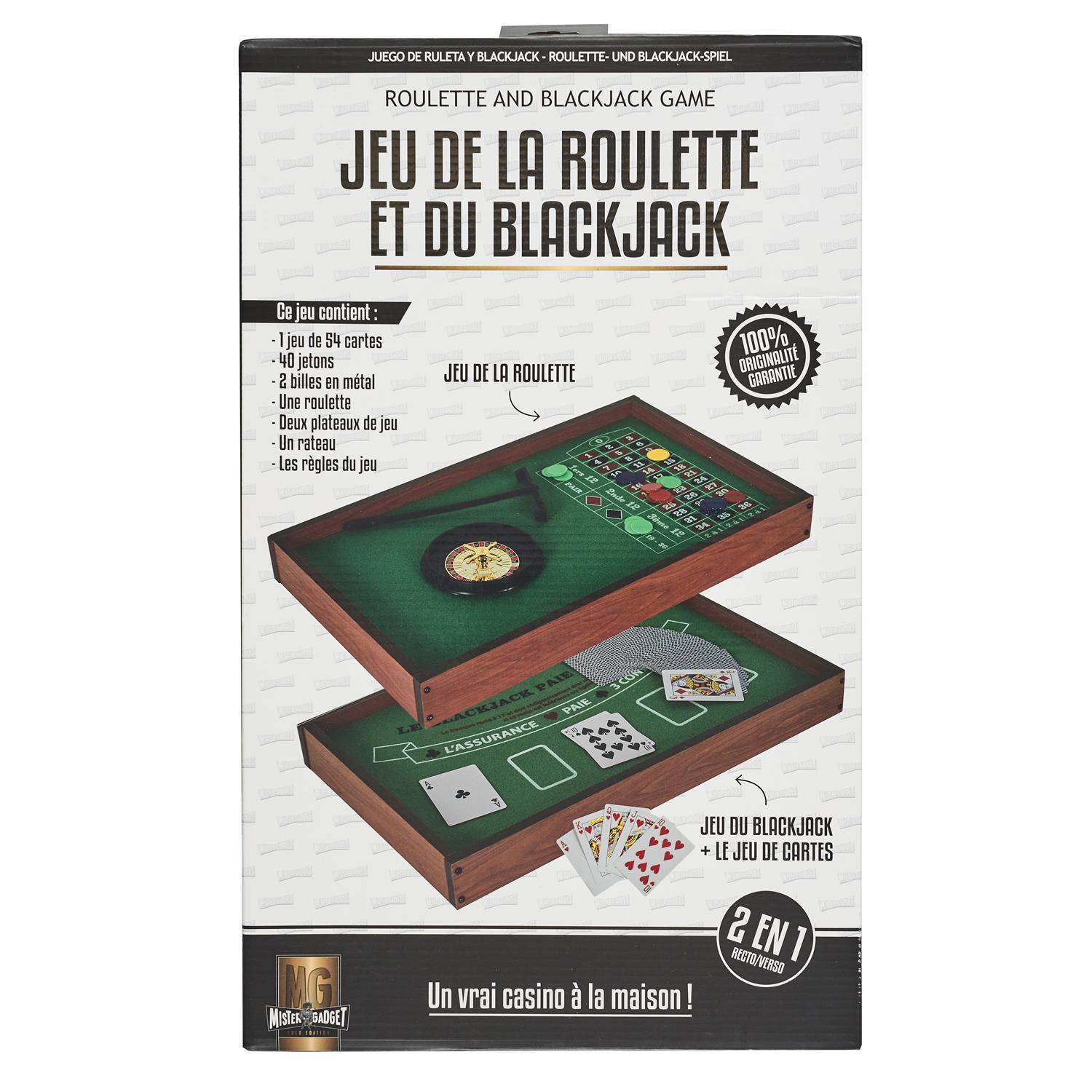 JEU CASINO 2 EN 1 BLACK JACK ET ROULETTE