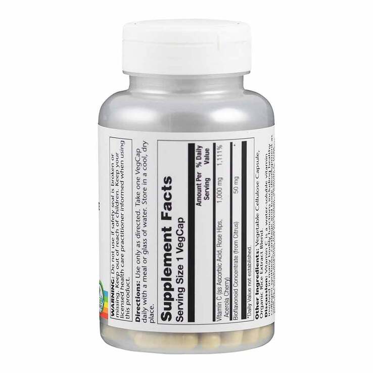 Vitamin C 1000 mg + Hagebutte + Acerola & Bioflavon.Kapseln , 100 St