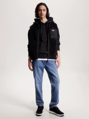 Calça jeans Ethan Relaxed Straight com bordado do logo