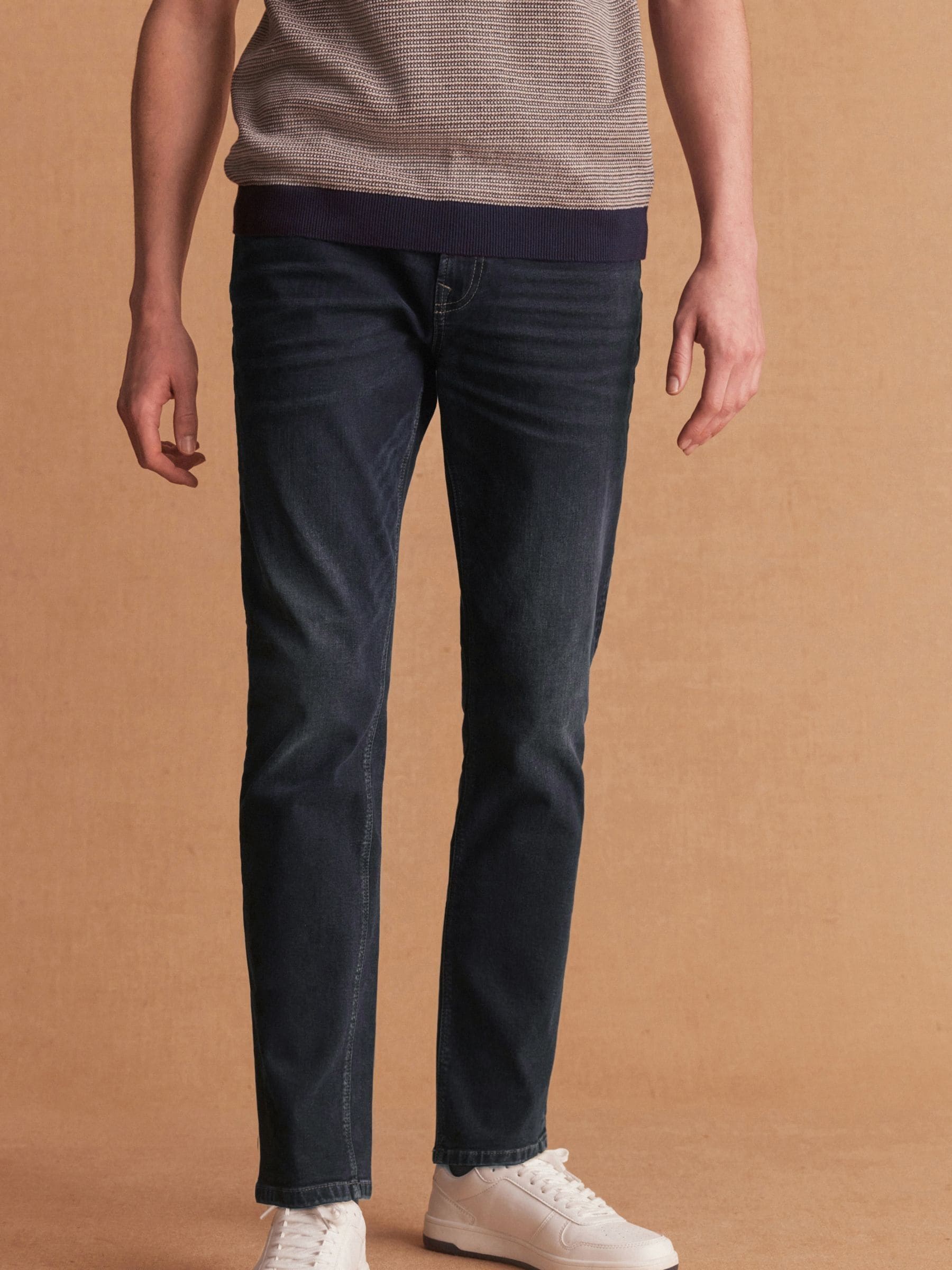 Indigoblauw - Enkele - Slim fit klassieke stretchy jeans