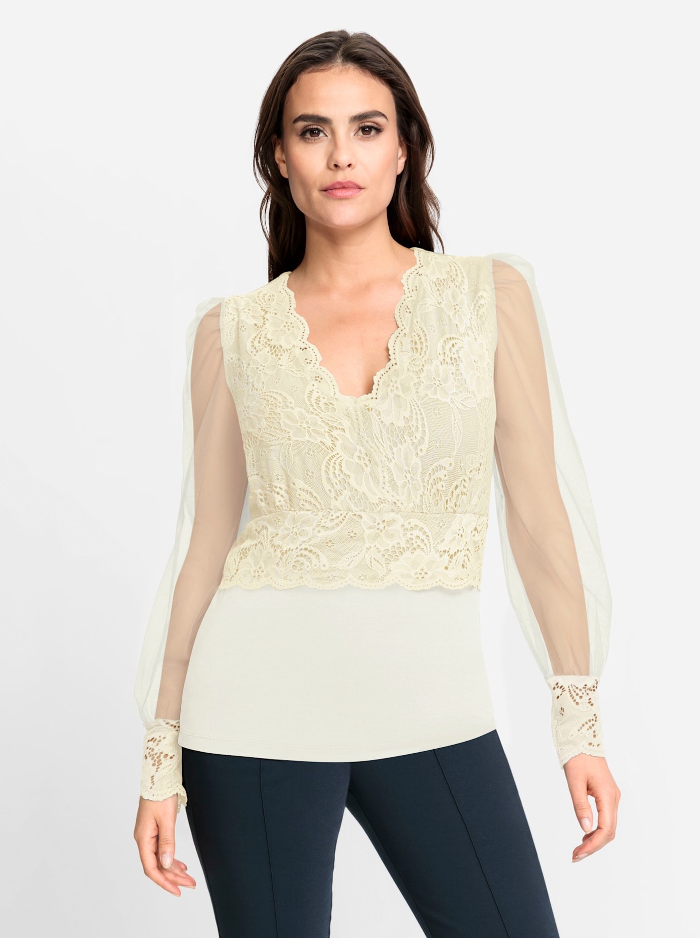 heine Spitzenshirt »Spitzen-Shirt«, 1 Stk.