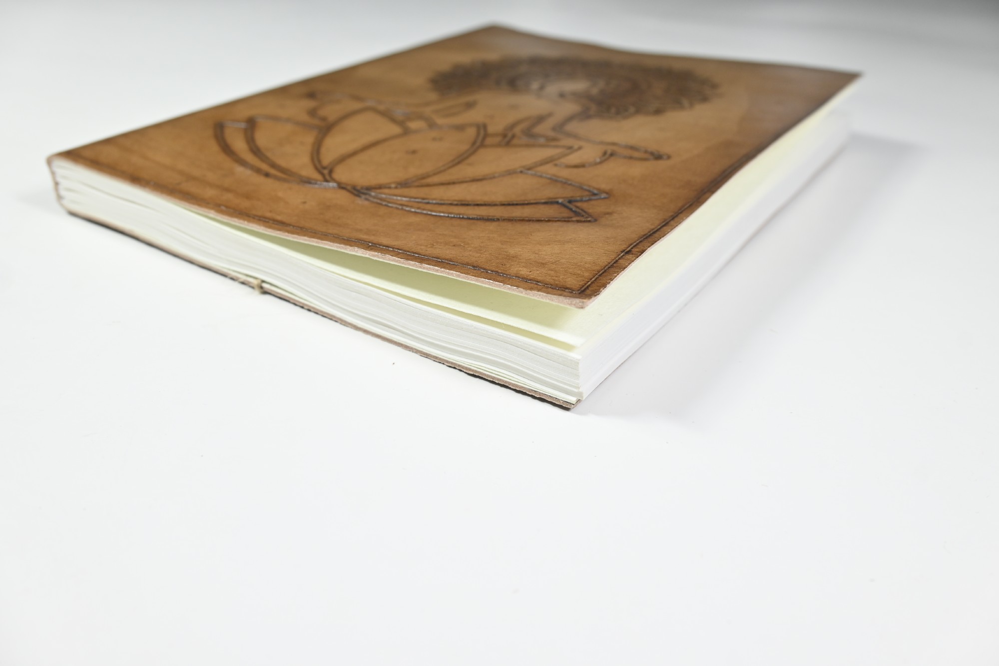 Notizbuch 'Yoga' mit Ledereinband, H 20 cm, B 15 cm, H 1 cm günstig bestellen