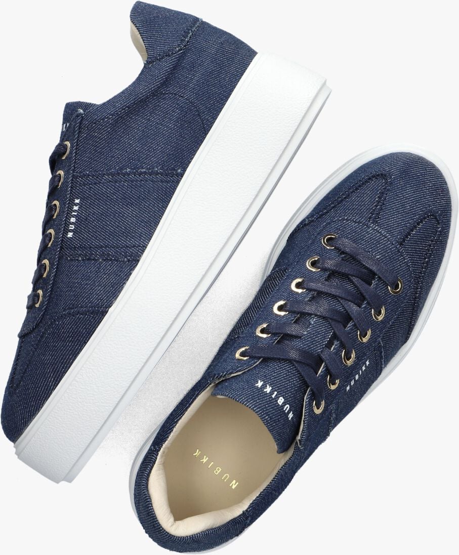 NUBIKK blauwe nubikk lage sneakers elise wing