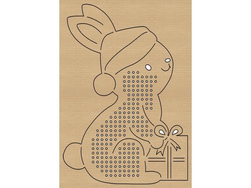 URSUS Bastelset Kreuzstich-Motive Weihnachten 12 Stück Strickset für weihnachtliche Kreuzstich Motive