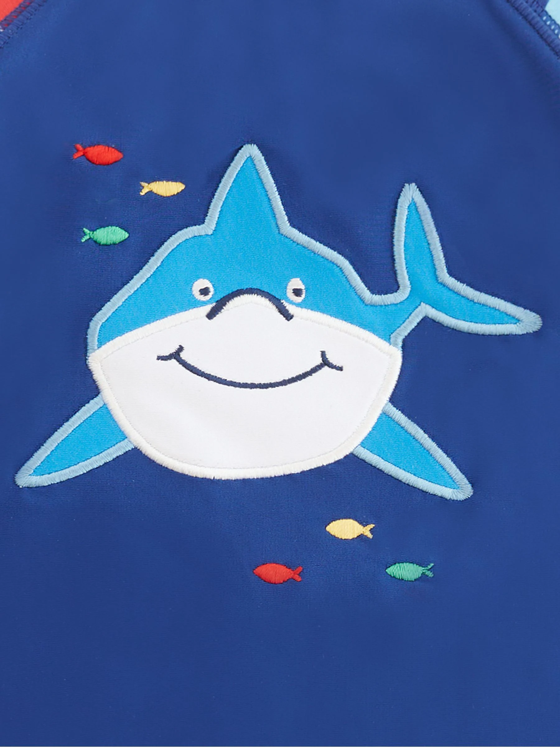 Marineblauw met haaien - JoJo Maman Bébé - 50-delig 1-delig UPF zonbeschermend pak