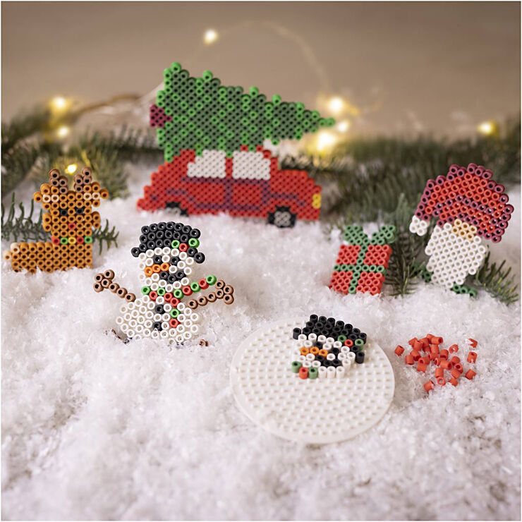 Creativ Company DIY Kit BioBeads , Julebil, rensdyr, snemand, nisse og gave