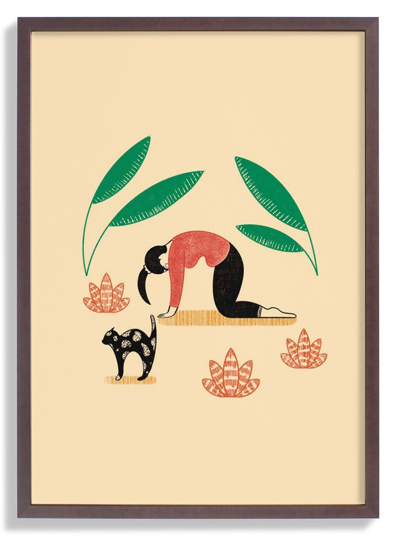 Yoga Katze Kuh von Nicole Marra