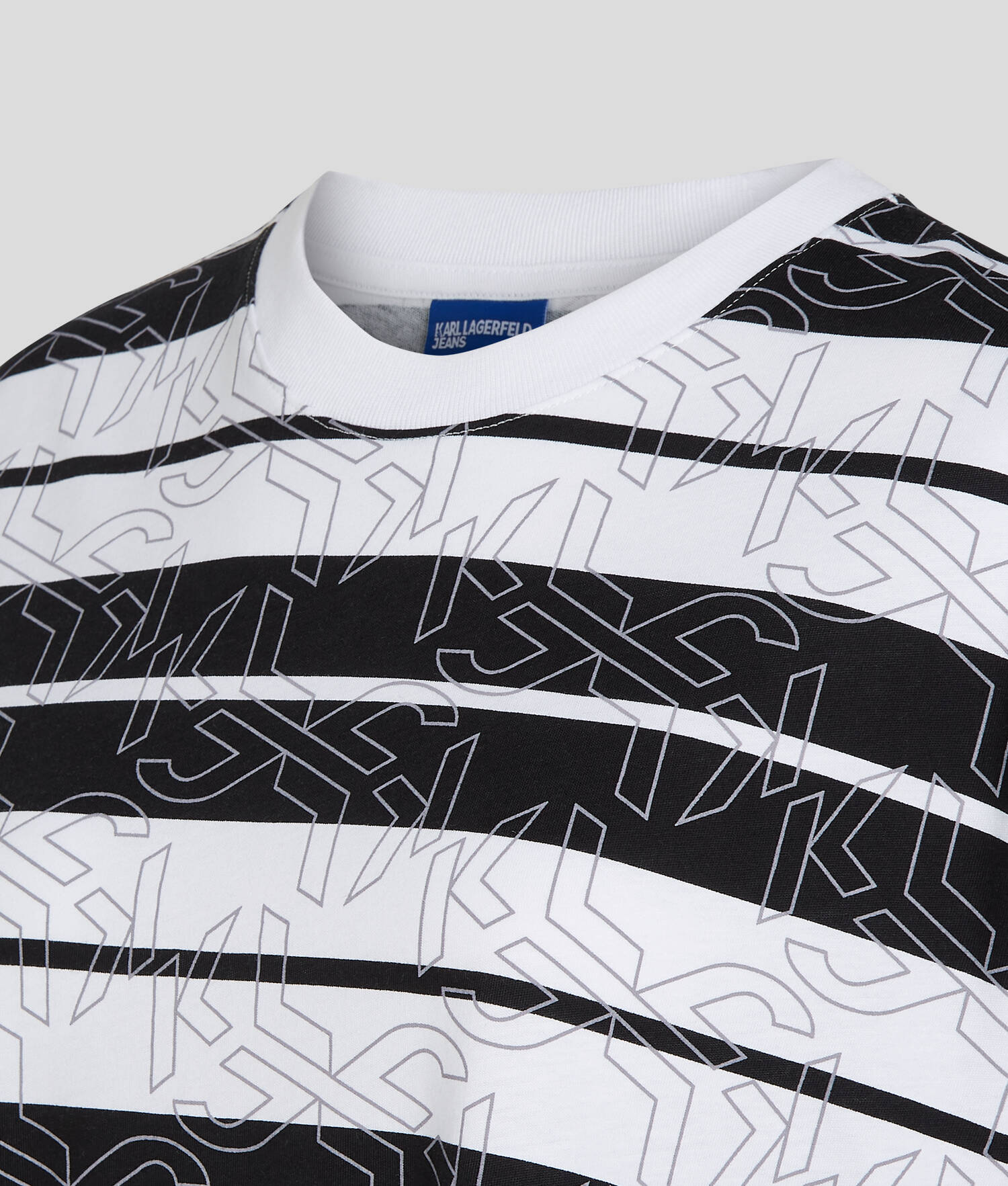 T-SHIRT RAYÉ KLJ MONOGRAM
