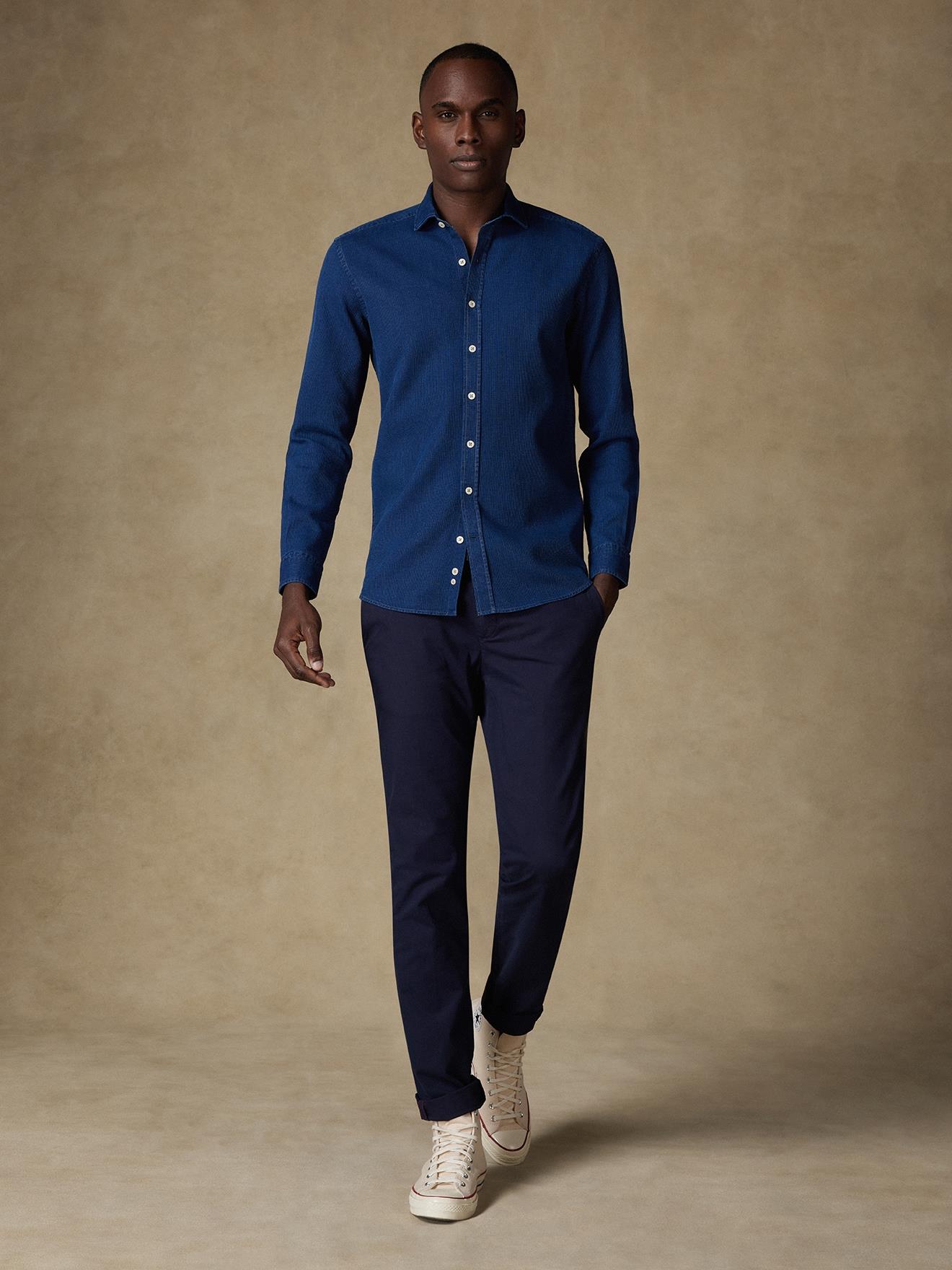 Chemise Fulton indigo