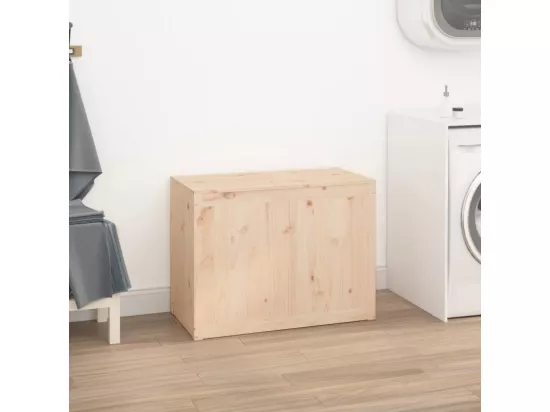 Boîte à linge 88,5x44x66 cm Bois massif de pin