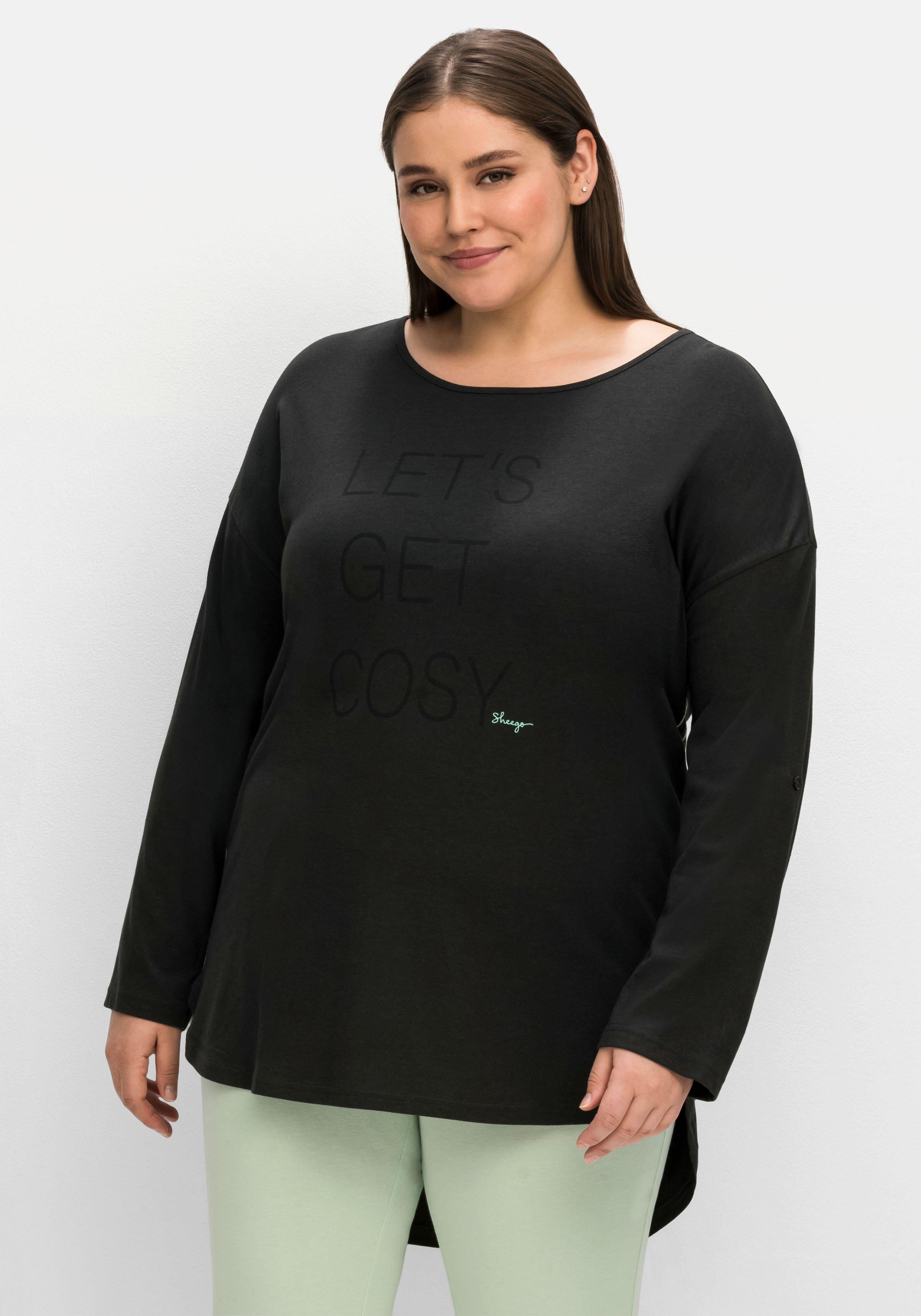 Relax-Shirt mit verlängerter Rückenpartie