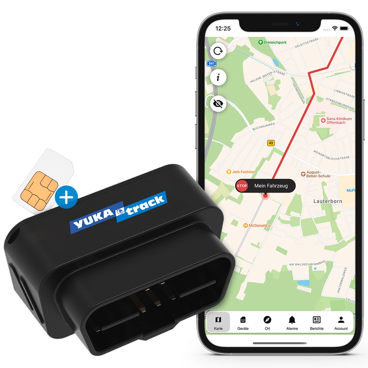 GPS-Tracker »OBD (2G)« europaweite Datenflat für 12 Monate