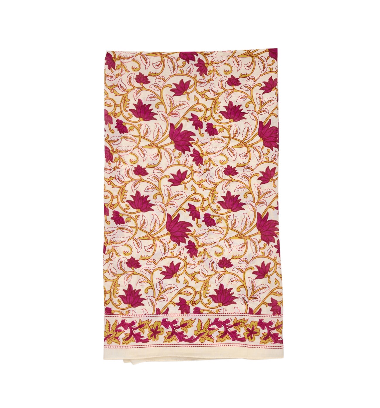 Grand foulard carré imprimé - Imprimé écru