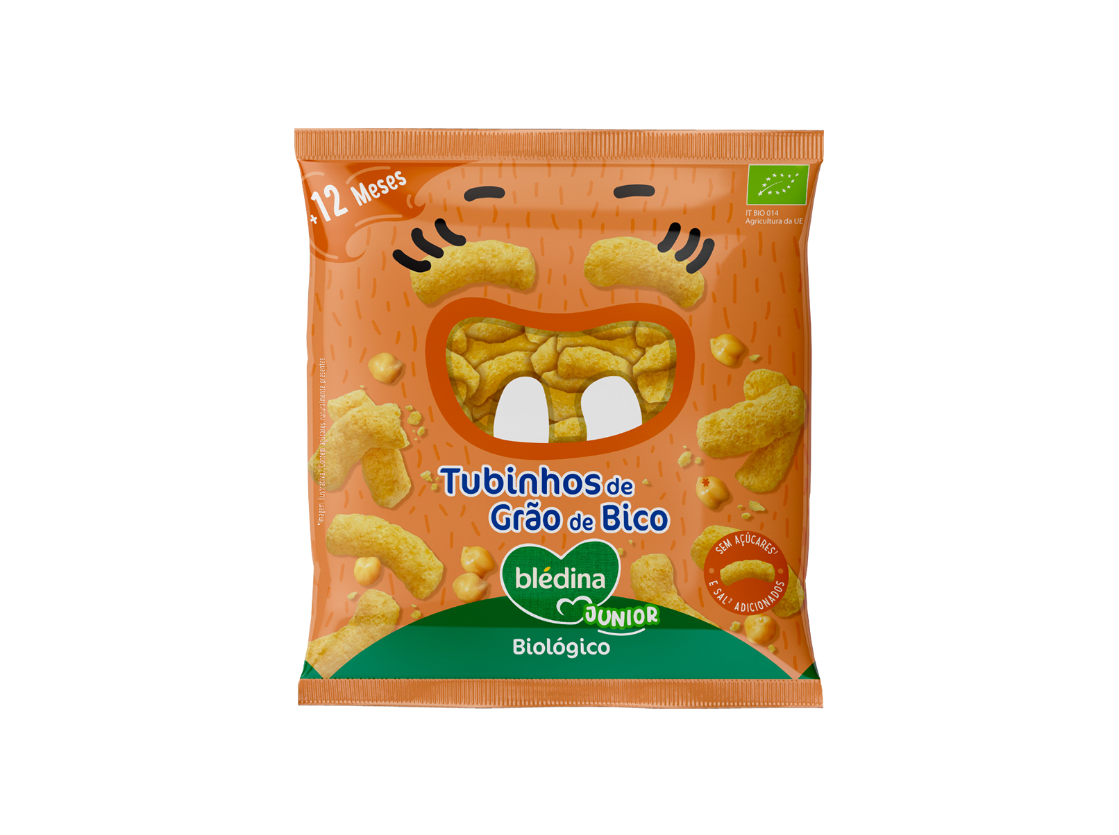 SNACK BLEDINA BIO TUBINHOS DE GRÃO DE BICO 20G