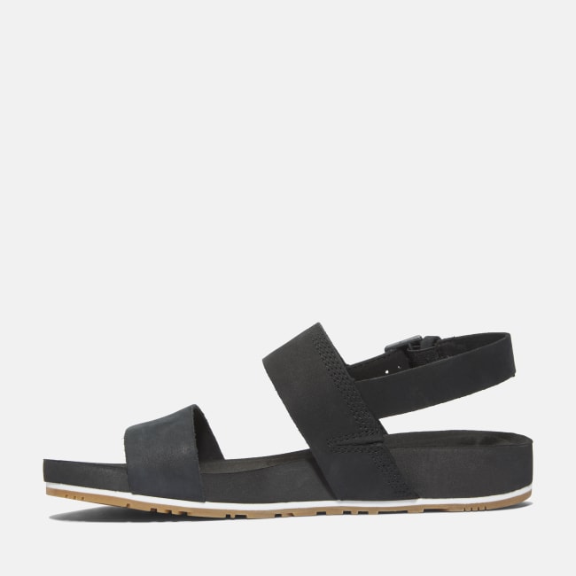 Sandalo a Doppia Fascia Malibu Waves da Donna in                colore nero