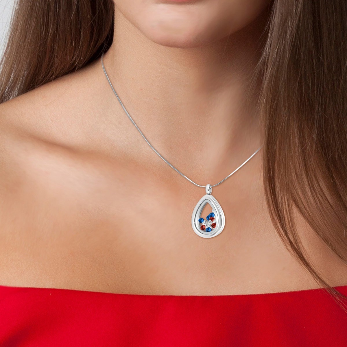 Collier SC Crystal orné de Cristaux scintillants