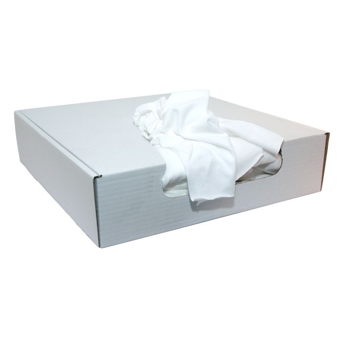 Poetsdoeken van gesneden witte t-shirts P25303 vlak 3.5kg (P25303)