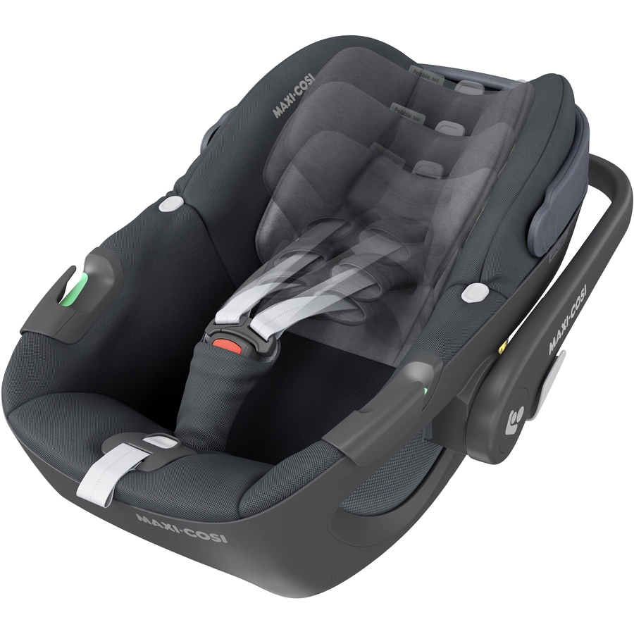 MAXI COSI Set Babyschale Pebble 360 Essential Graphite plus Basisstation FamilyFix 360