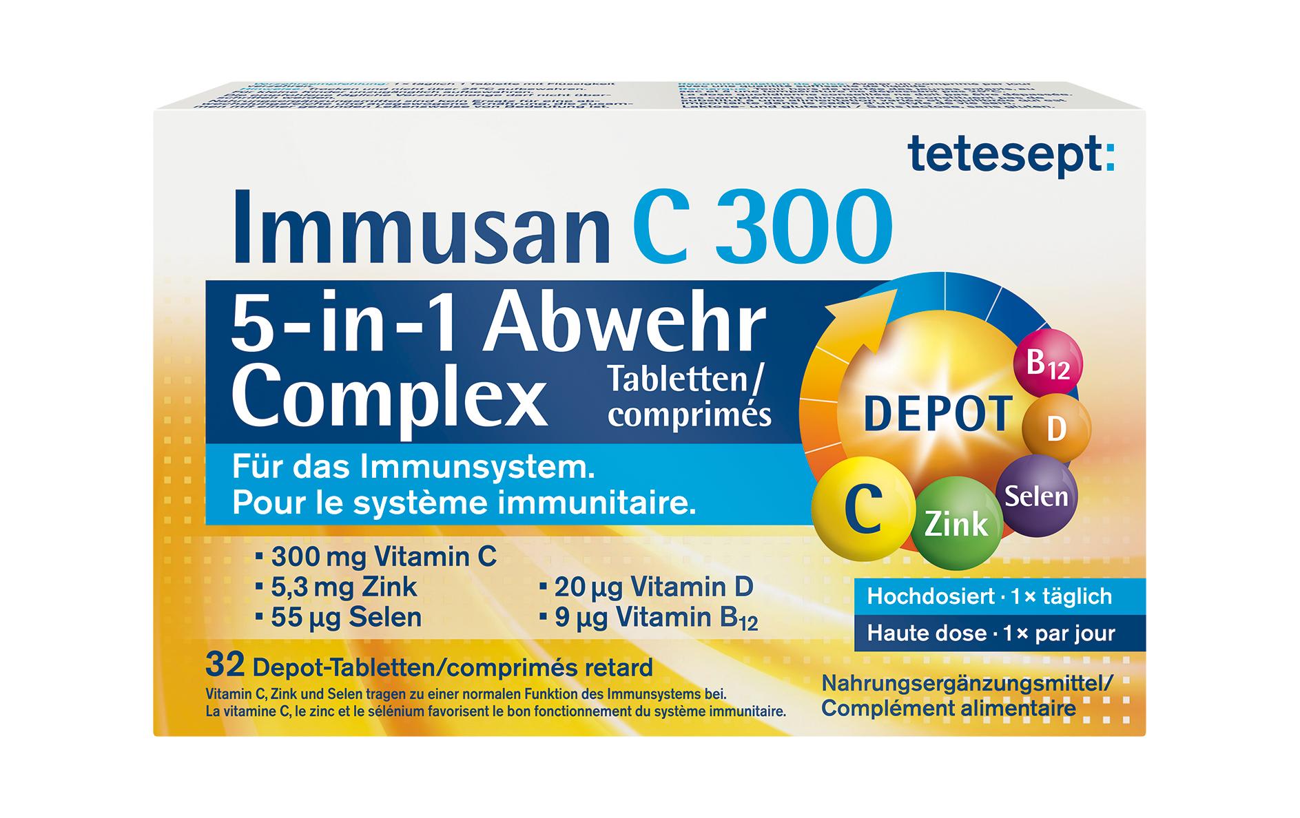 Immusan C 300 32 TablettenDepot Complex Tabletten für ein gesundes Immunsystem