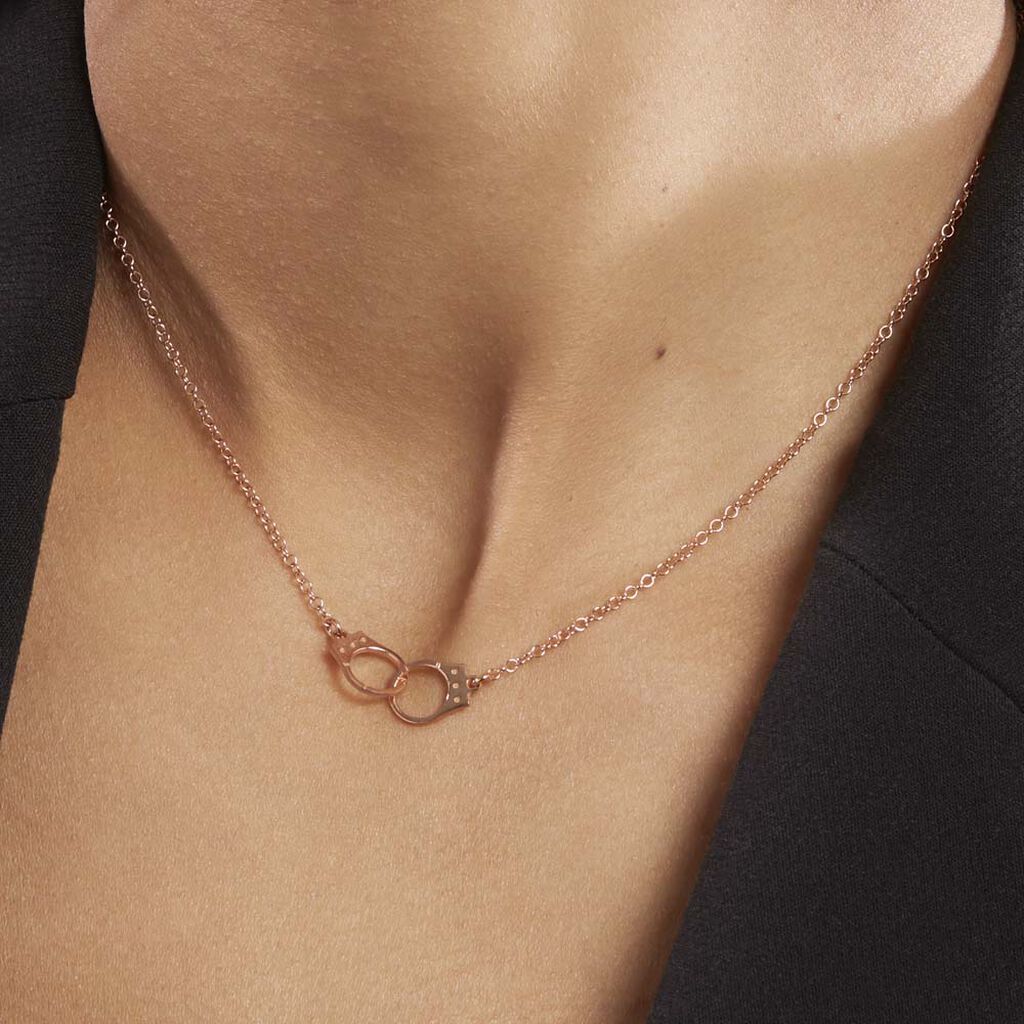 Collier Argent Rose Kim