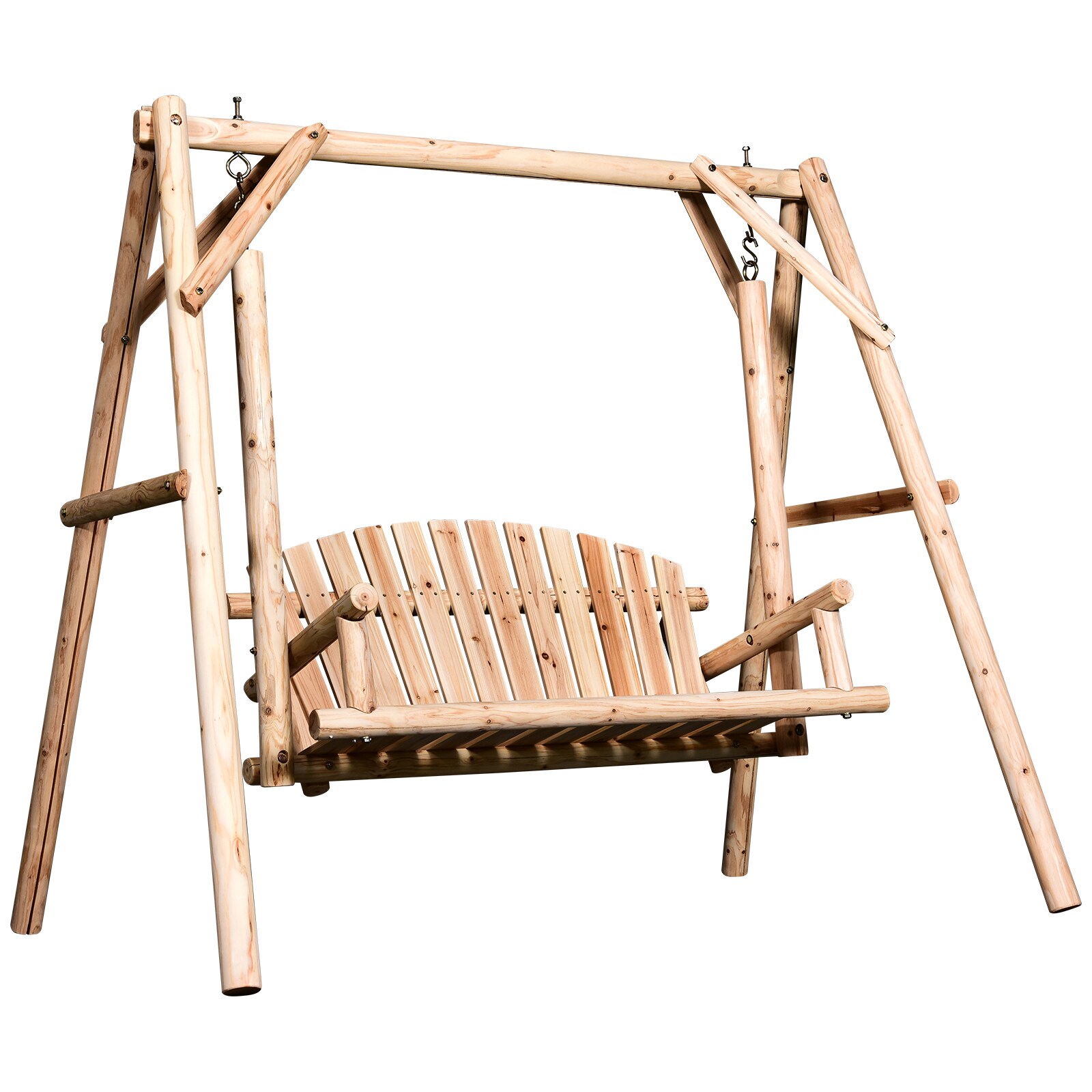 Outsunny Hollywoodschaukel als 2-Sitzer 187 x 137 x 170 cm (BxTxH)
