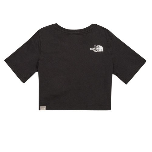 The North Face - GIRLS S/S CROP EASY TEE - Noir